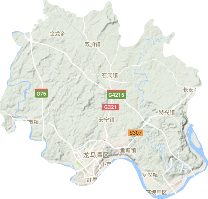 龍馬潭區地形圖