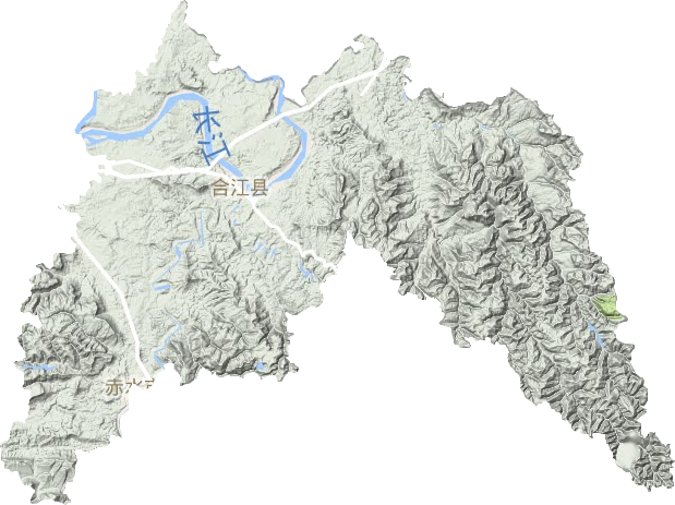 合江縣地形圖