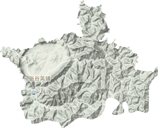 張谷英鎮(zhèn)地形圖