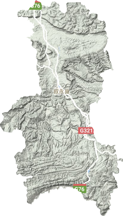 敘永縣地形圖
