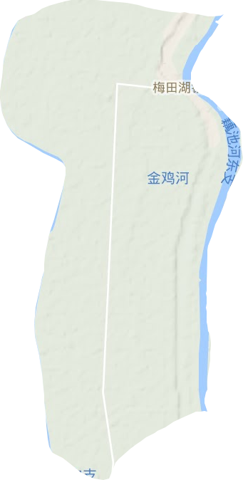 梅田湖鎮地形圖