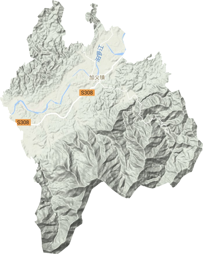 加義鎮地形圖