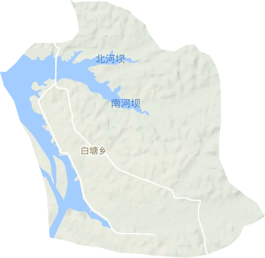白塘鄉(xiāng)地形圖