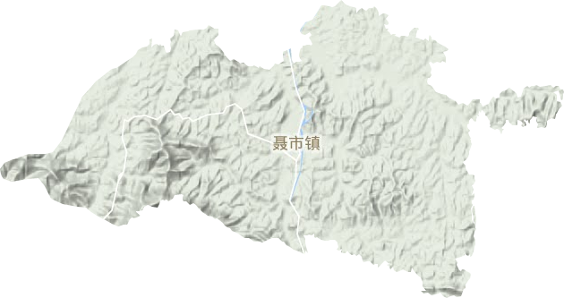 聶市鎮(zhèn)地形圖