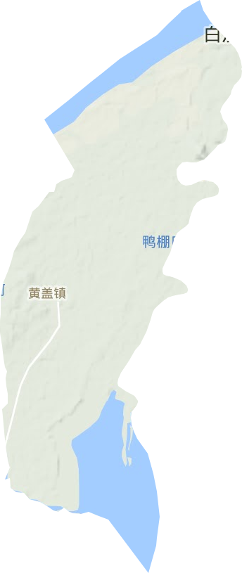 黃蓋鎮地形圖