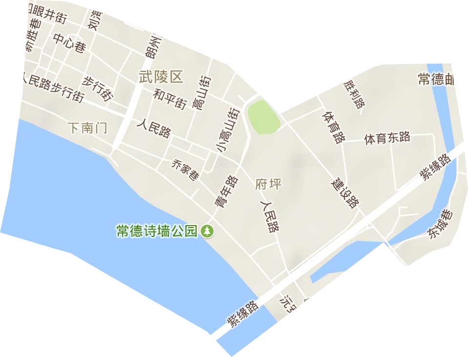 城南街道地形圖
