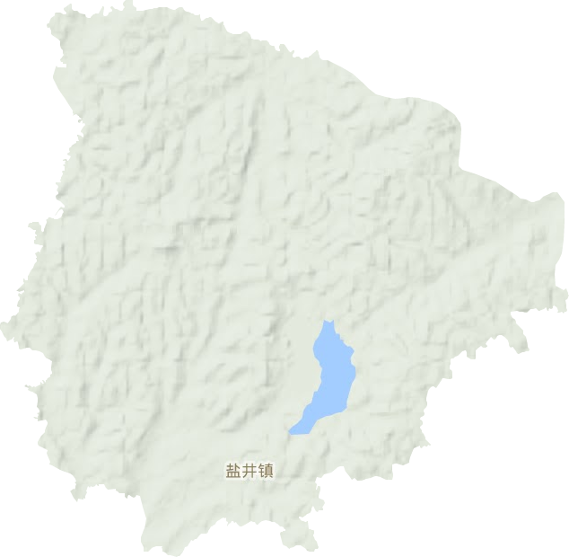 鹽井鎮地形圖