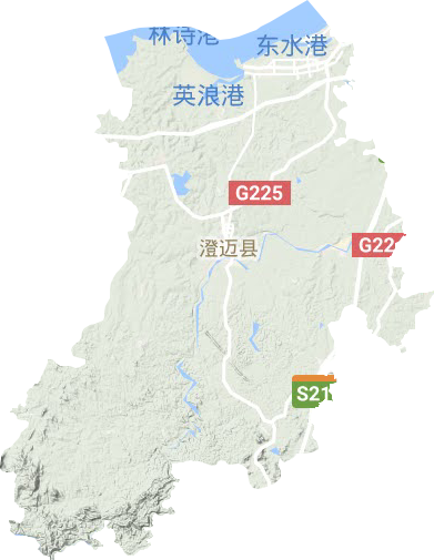 澄邁縣地形圖