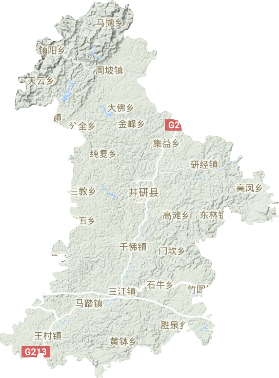 井研縣地形圖