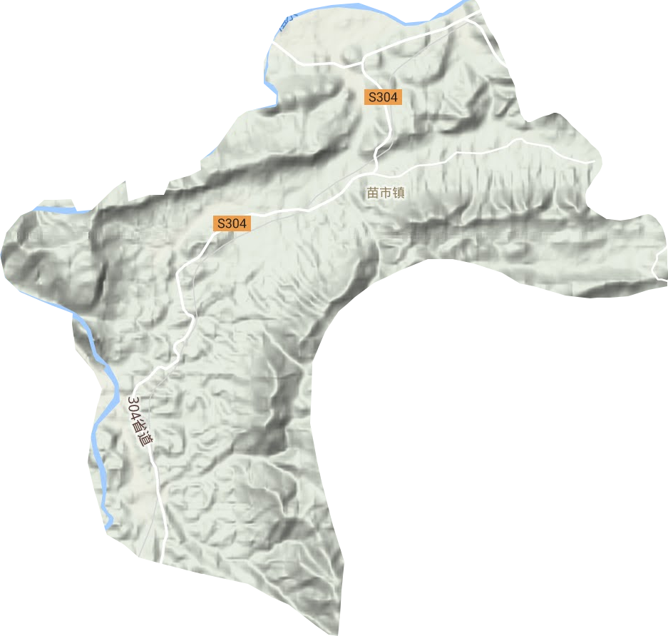 苗市鎮地形圖