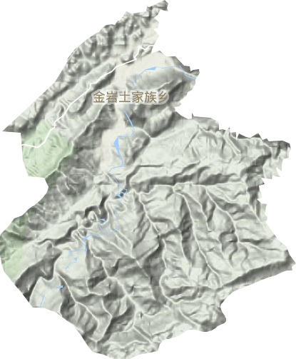 金巖土家族鄉(xiāng)地形圖
