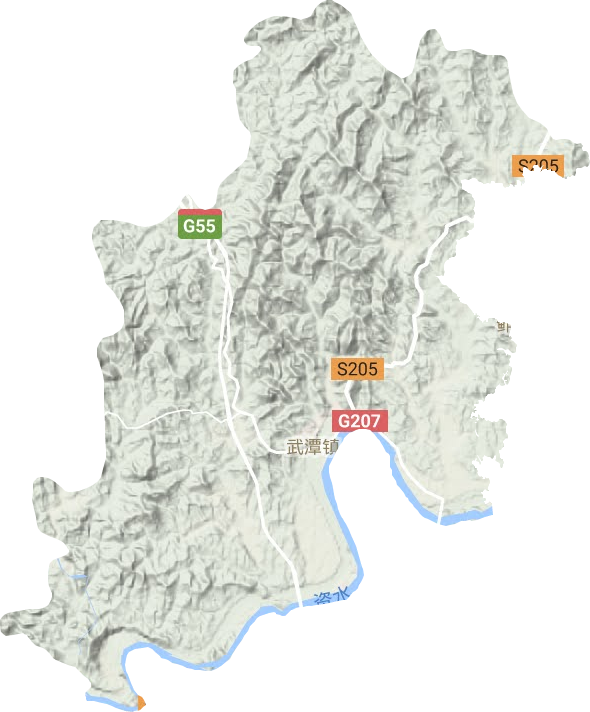 武潭鎮(zhèn)地形圖
