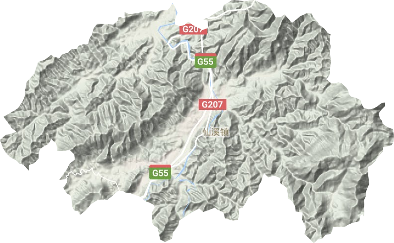 仙溪鎮地形圖