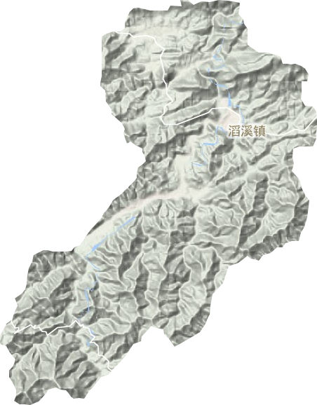 滔溪鎮(zhèn)地形圖