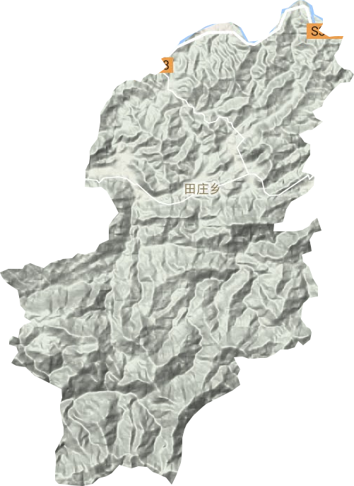 田莊鄉地形圖