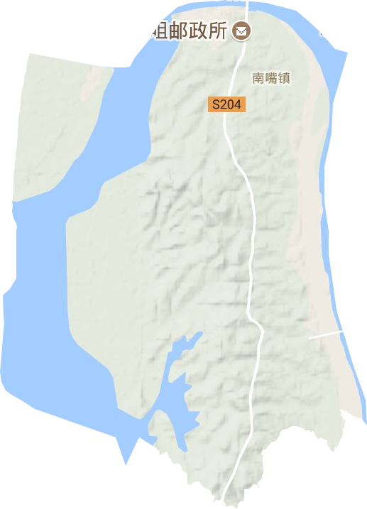 南嘴鎮地形圖