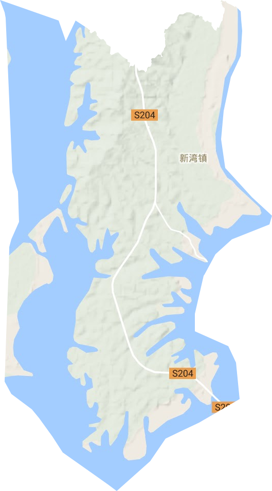 新灣鎮地形圖