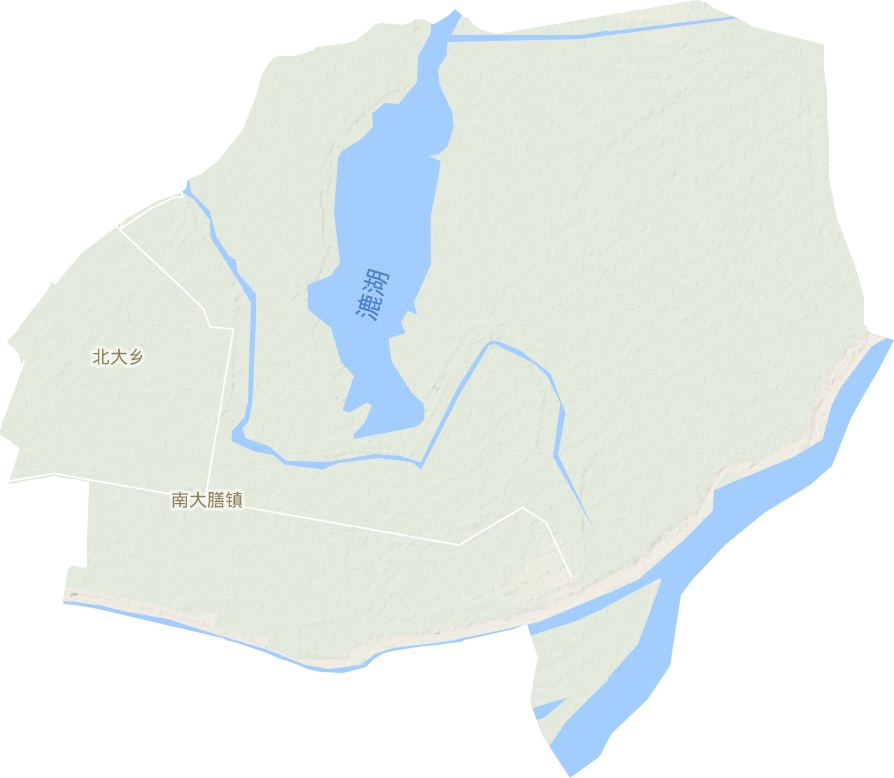 南大膳鎮地形圖