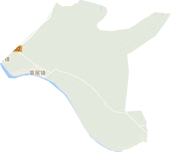 草尾鎮(zhèn)地形圖