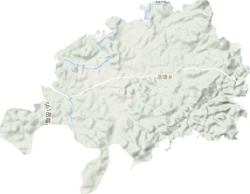 浩塘鎮(zhèn)地形圖