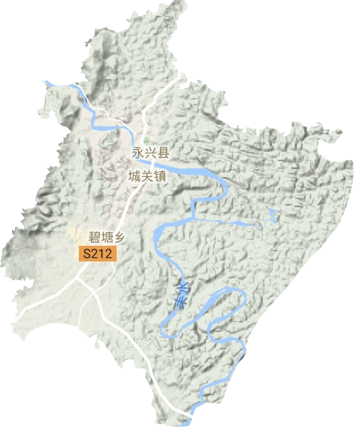 便江鎮(zhèn)地形圖