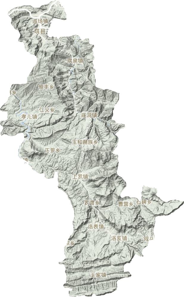 珙縣地形圖