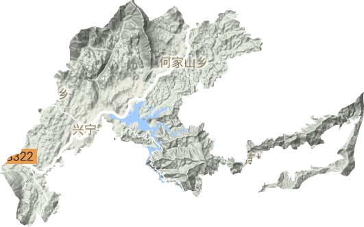 興寧鎮(zhèn)地形圖