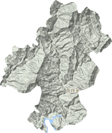 東坪鄉地形圖