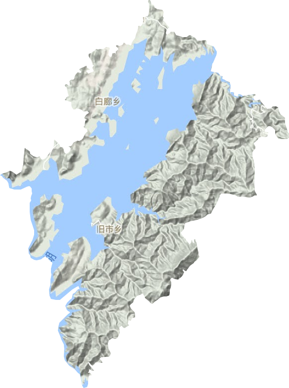 白廊鄉地形圖