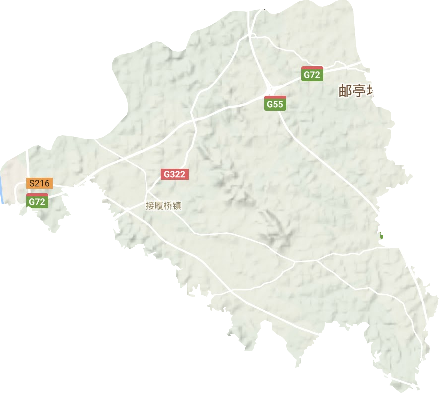 接履橋鎮(zhèn)地形圖