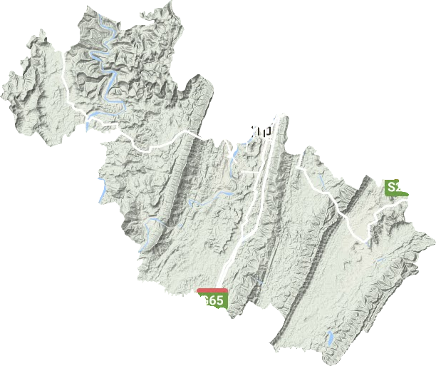 達川區地形圖