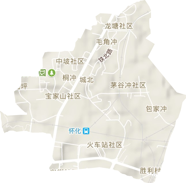 城北街道地形圖
