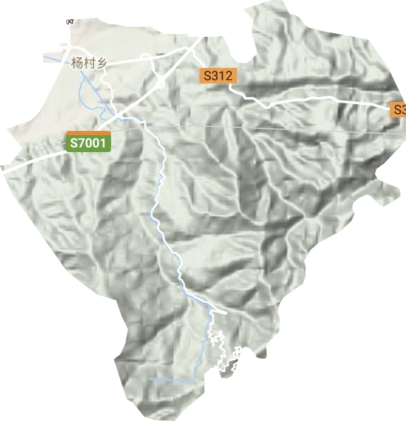 楊村鄉地形圖
