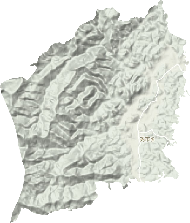 堯市鄉地形圖