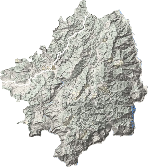 會東縣地形圖