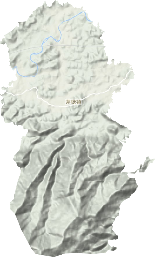 茅塘鎮地形圖