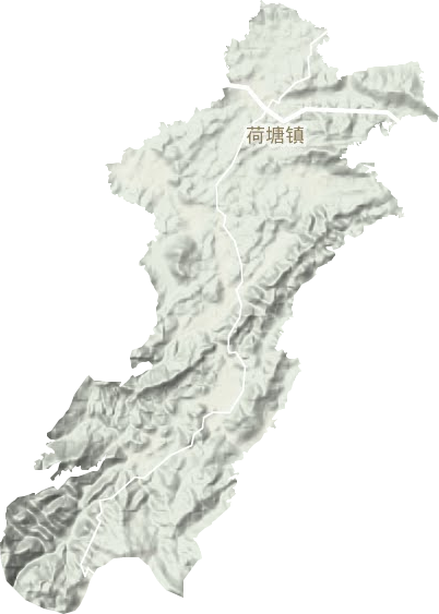 荷塘鎮地形圖
