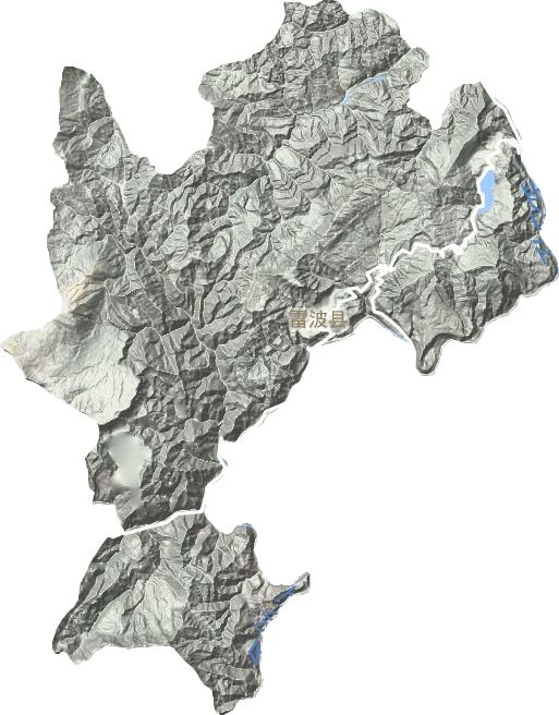 雷波縣地形圖