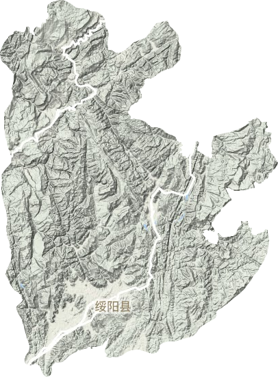 綏陽縣地形圖