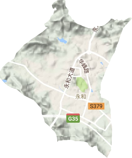 永和街道地形圖