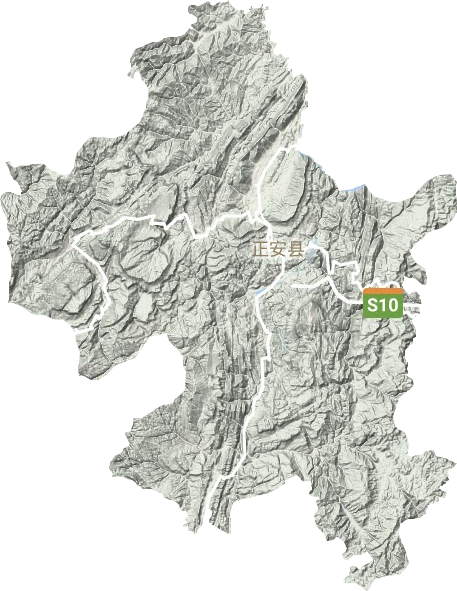 正安縣地形圖