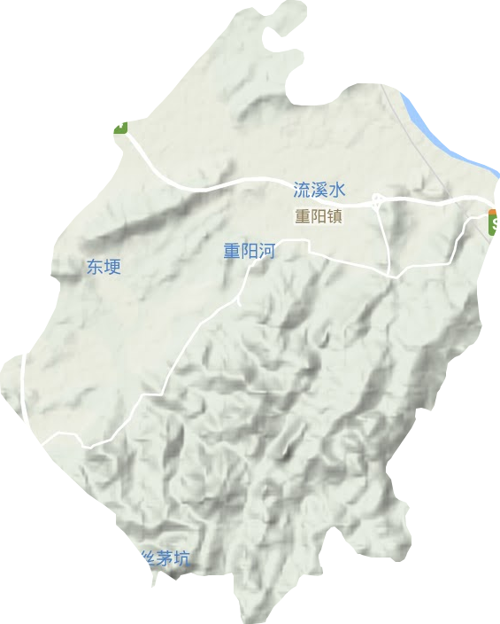 重陽鎮(zhèn)地形圖