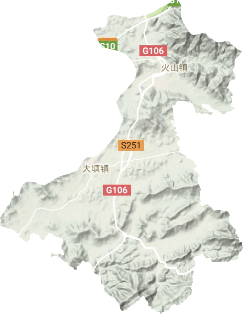 大塘鎮地形圖