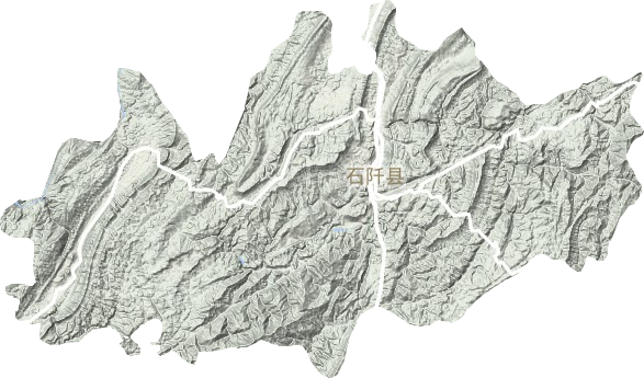 石阡縣地形圖