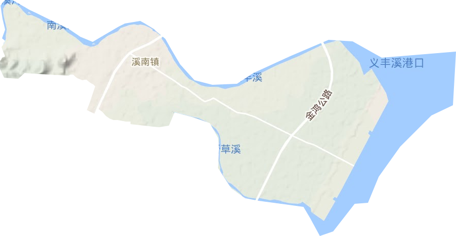 溪南鎮(zhèn)地形圖