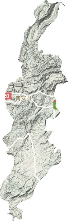 普安縣地形圖
