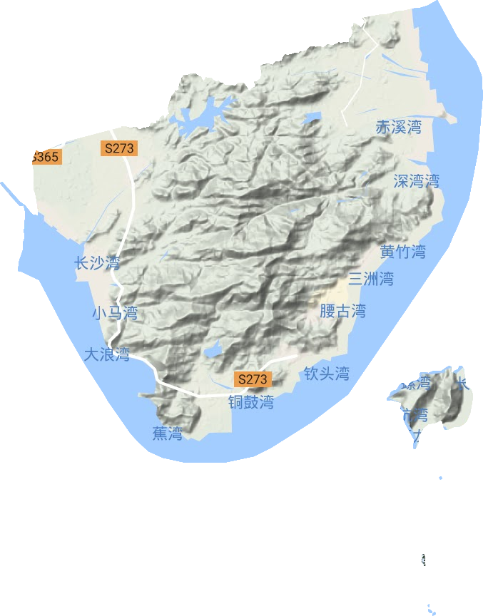 赤溪鎮(zhèn)地形圖