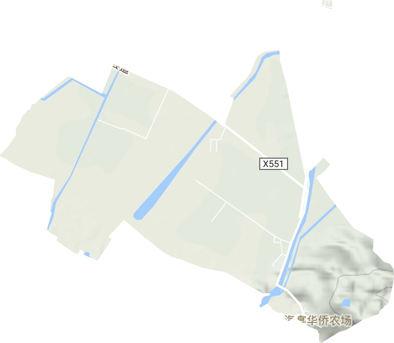 華僑農場地形圖