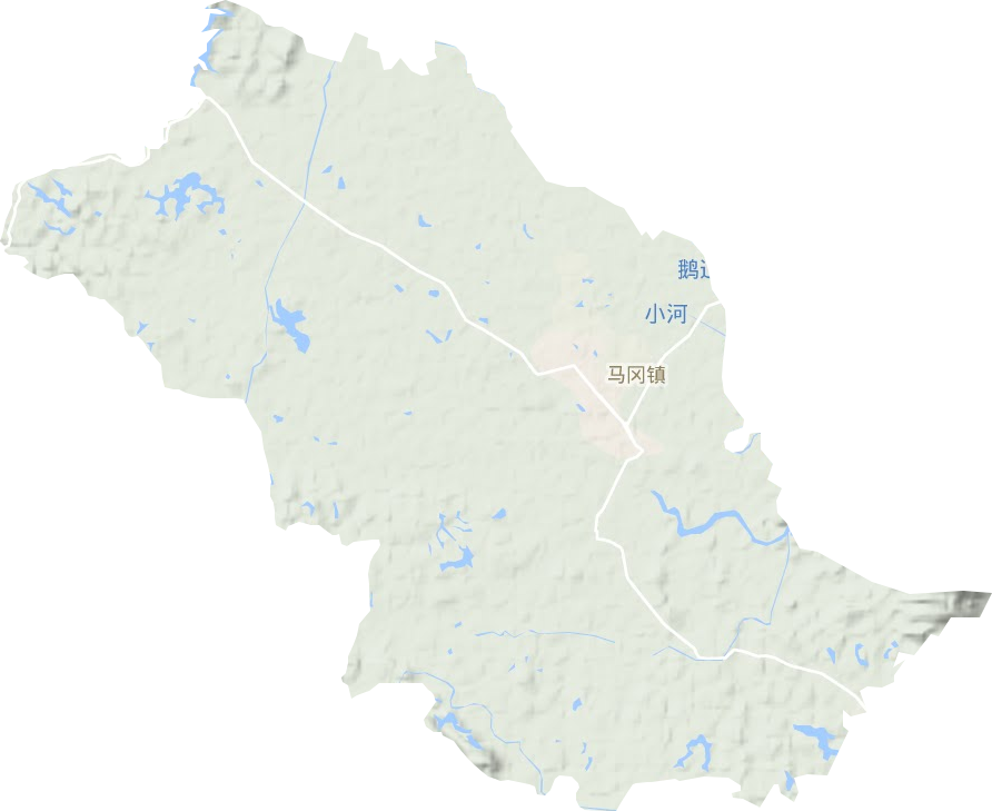 馬岡鎮(zhèn)地形圖