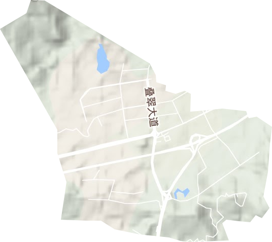 翠山湖新區地形圖